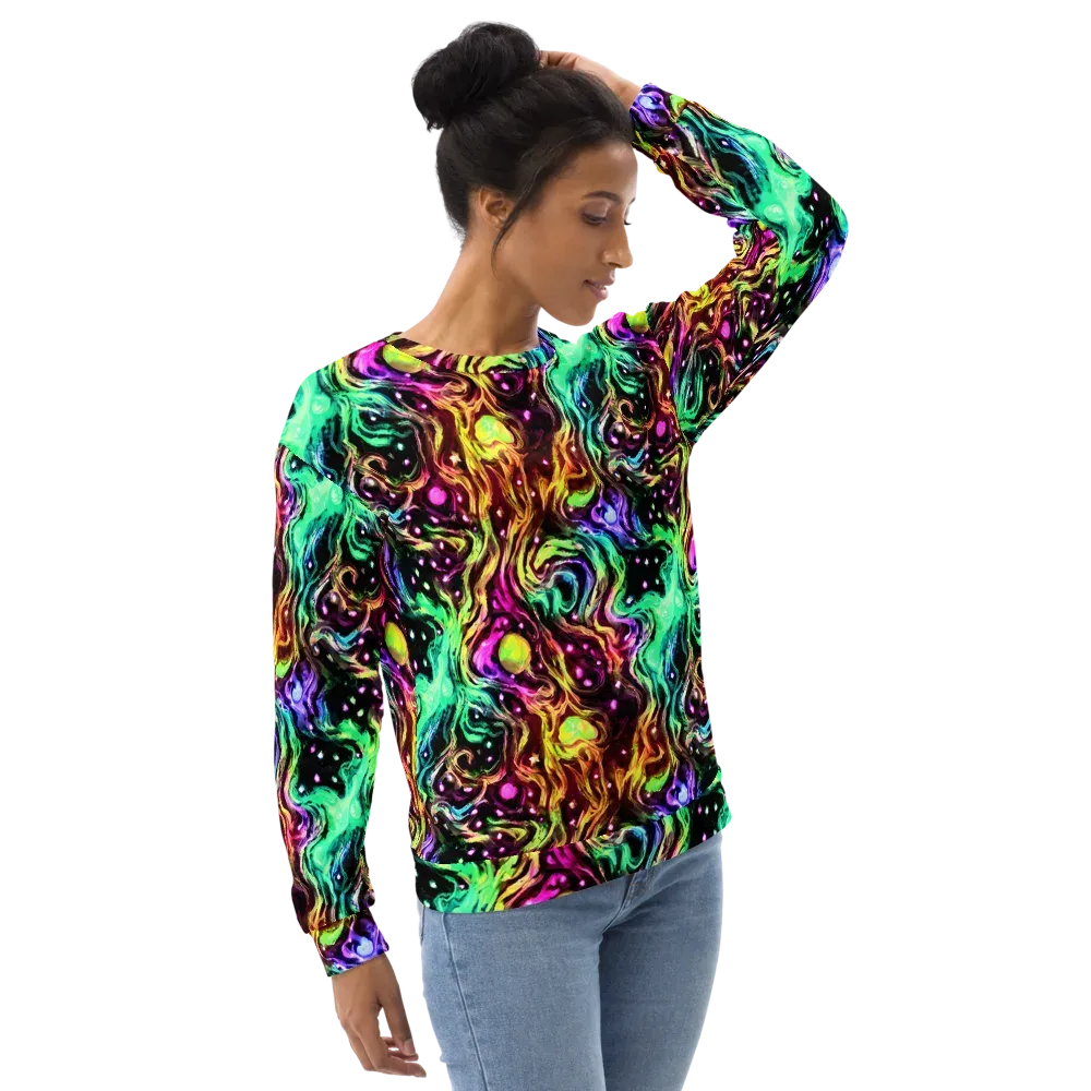 Neon Cauldron on Sweatshirt — Right Front