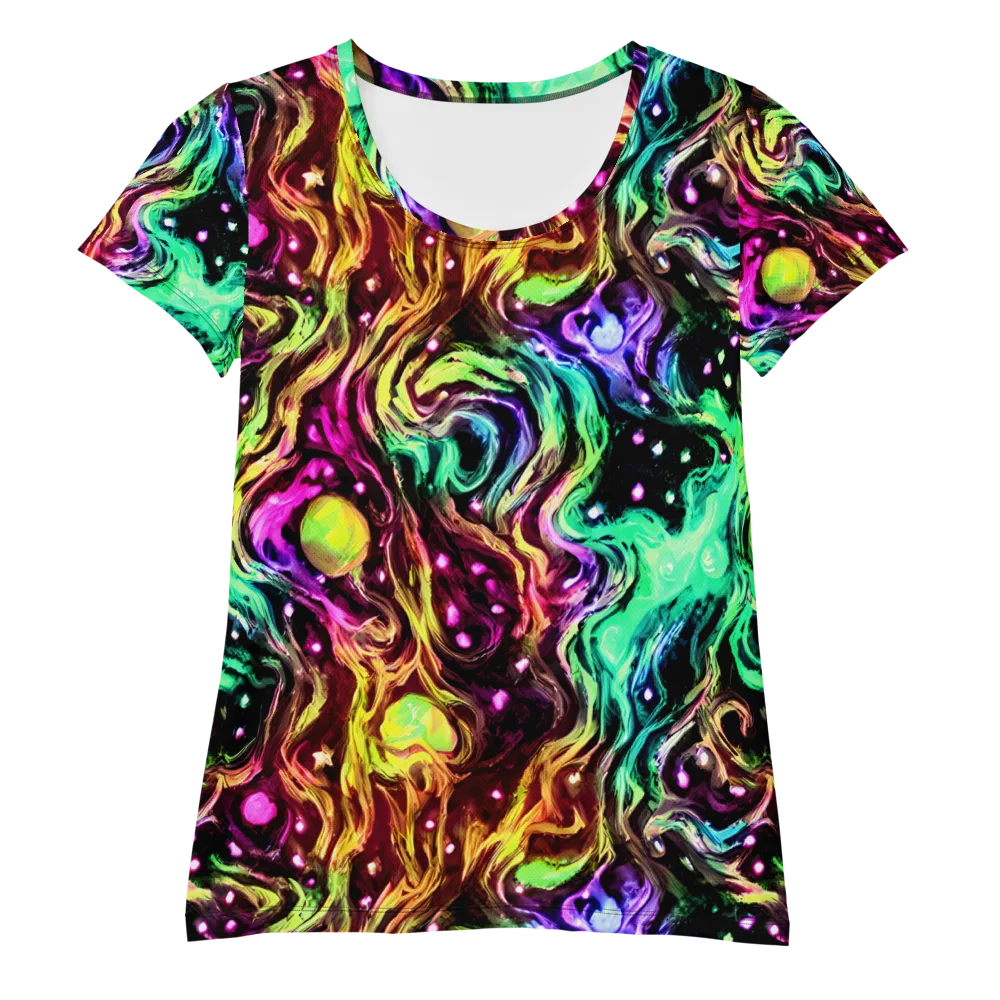 Neon Cauldron on Women's Athletic T-Shirt — Front