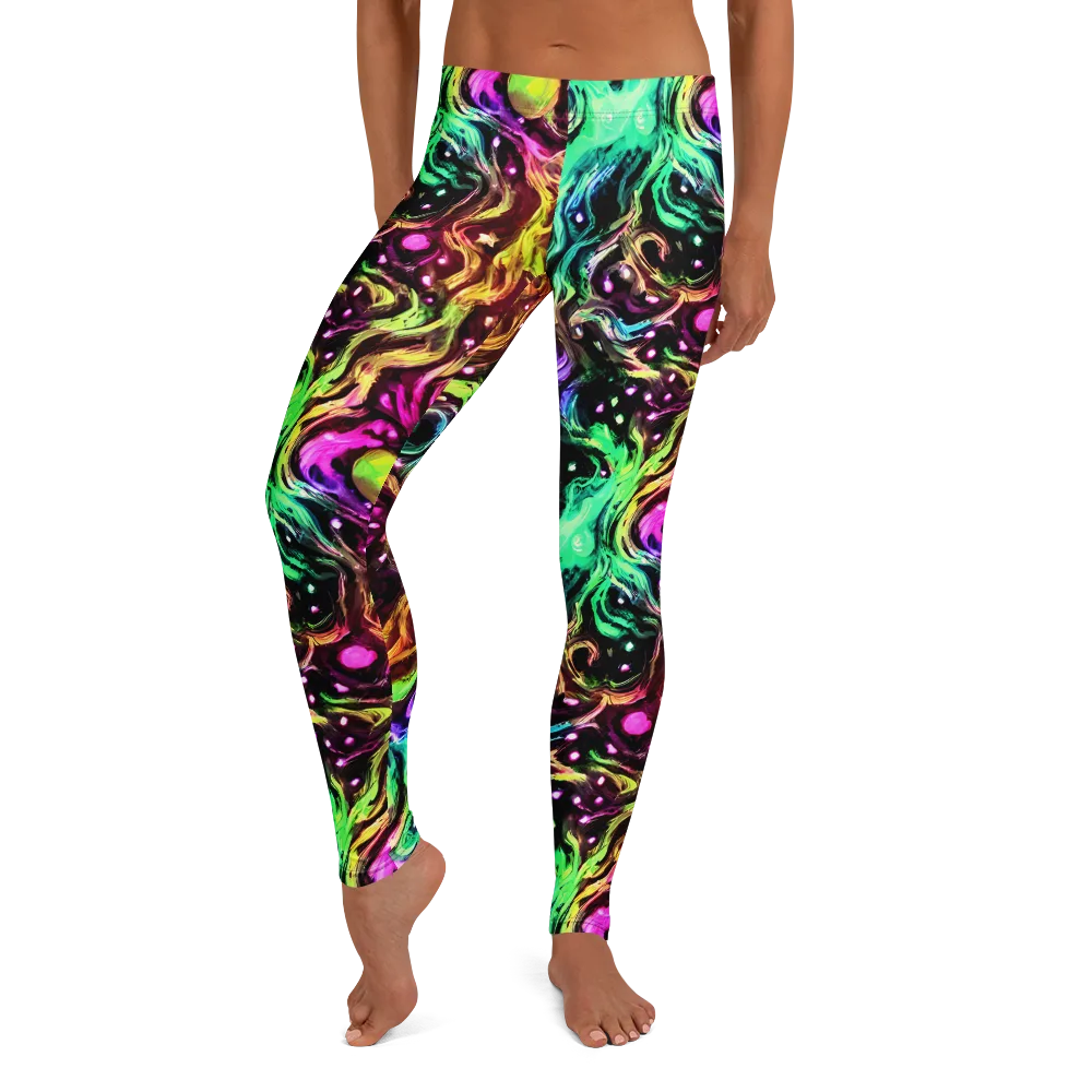 Neon Cauldron on Leggings — Front