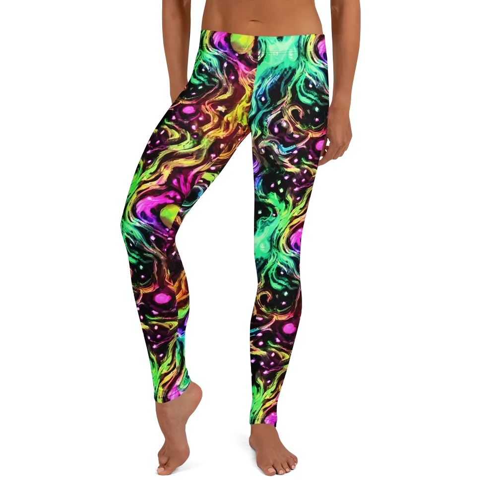 Neon Cauldron on Leggings — Front