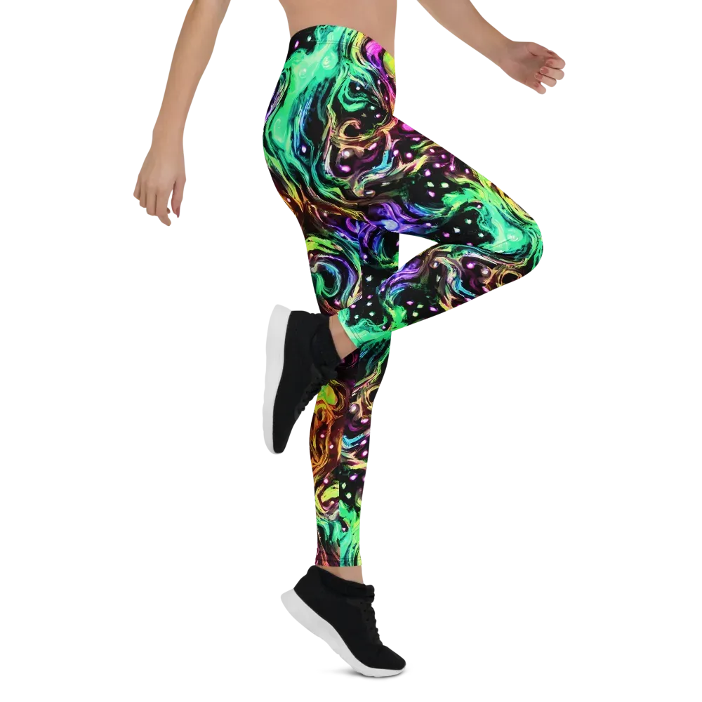 Neon Cauldron on Leggings — Right