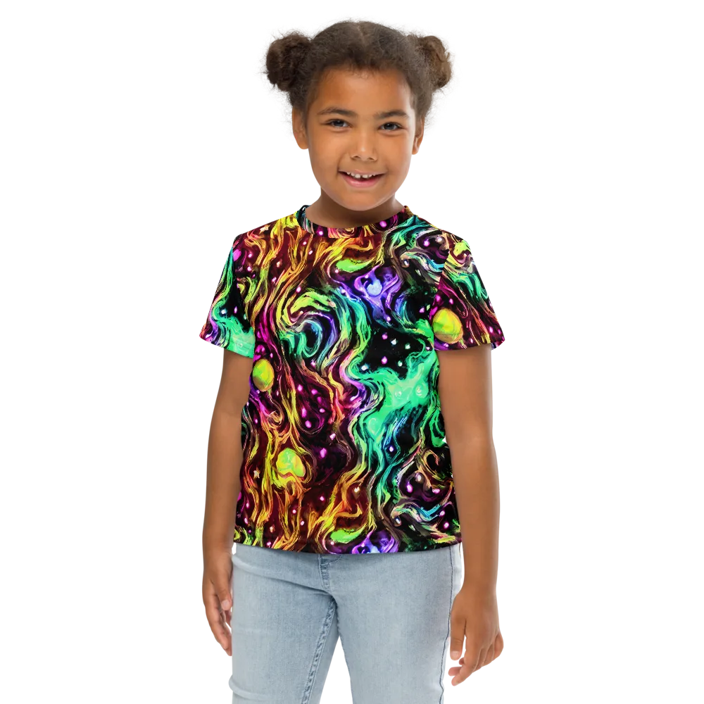 Neon Cauldron on Kids Crew Neck T-Shirt — Front