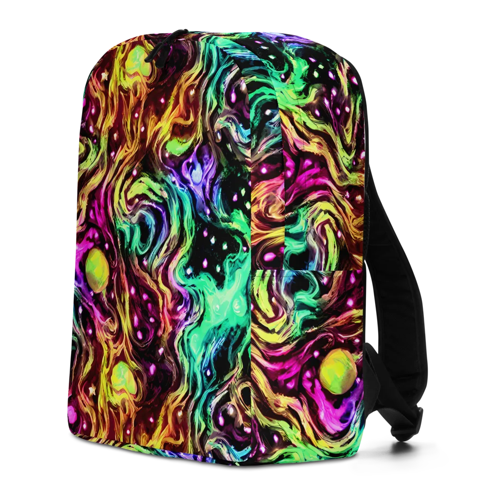 Neon Cauldron on Minimalist Backpack — Left