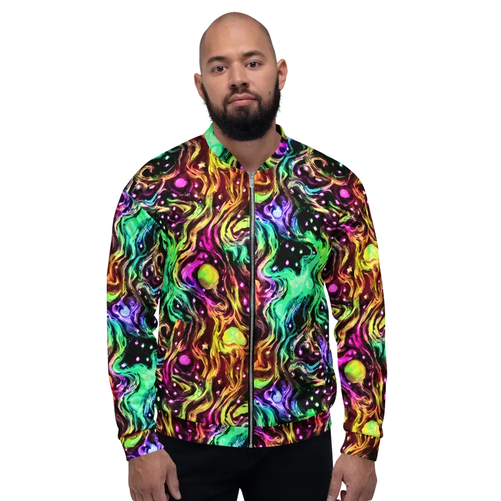 Neon Cauldron on Bomber Jacket — Front