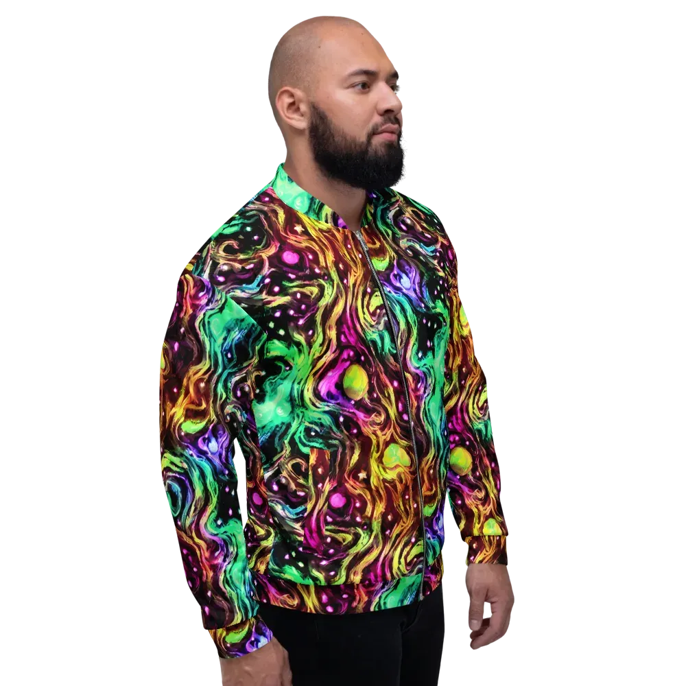 Neon Cauldron on Bomber Jacket — Right