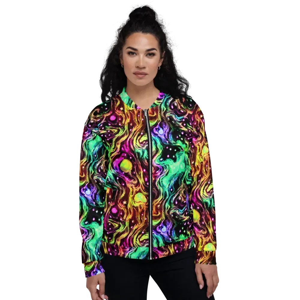 Neon Cauldron on Bomber Jacket — Front