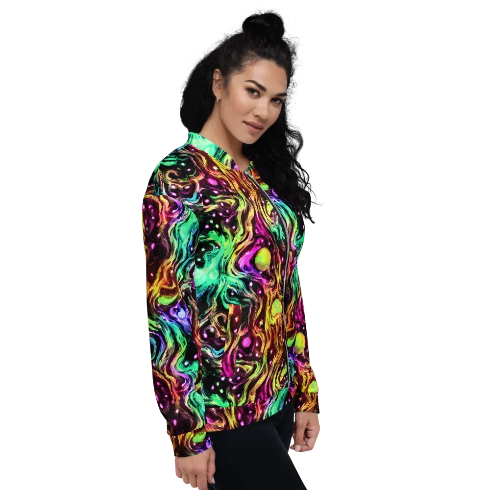 Neon Cauldron on Bomber Jacket — Right