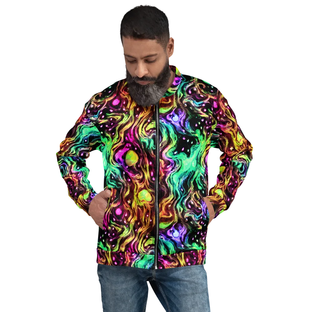 Neon Cauldron on Bomber Jacket — Front
