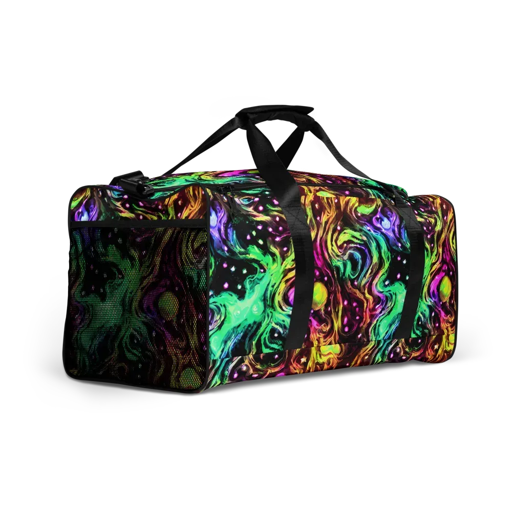 Neon Cauldron on Duffle Bag — Right Front