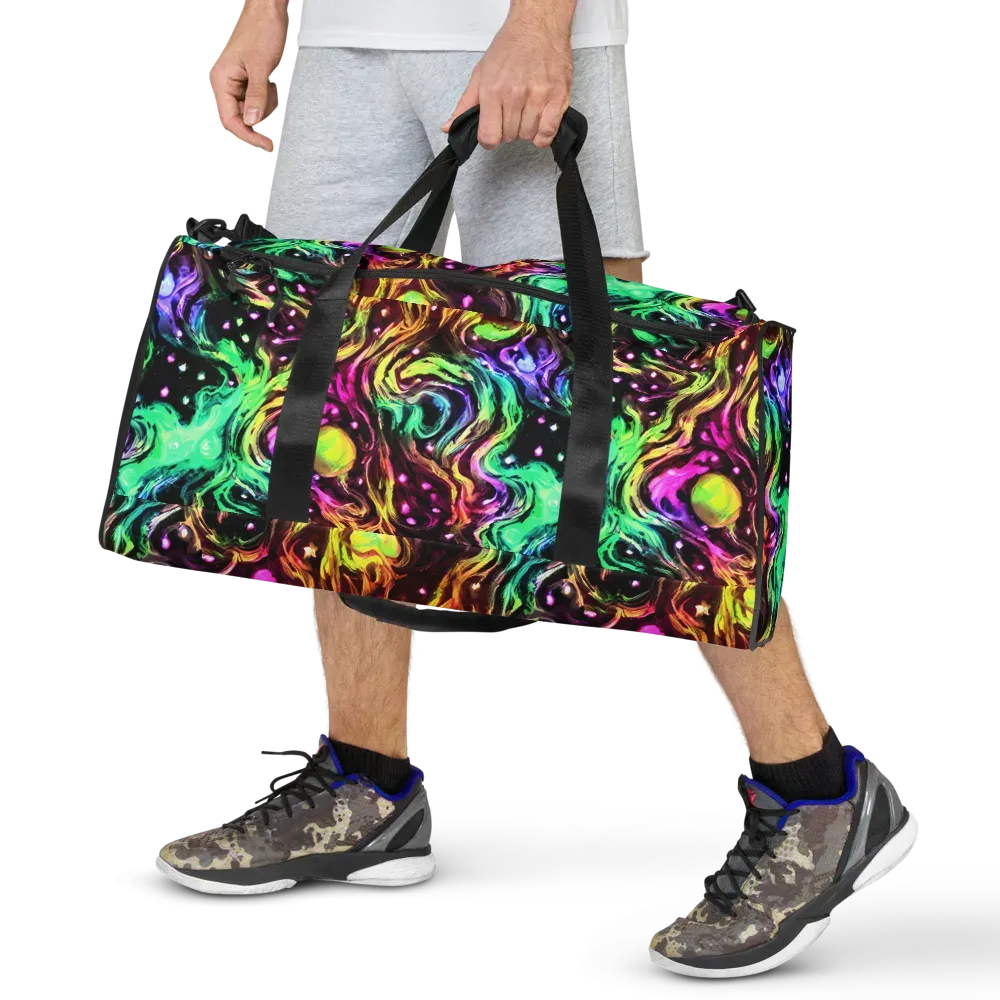 Neon Cauldron on Duffle Bag — Front