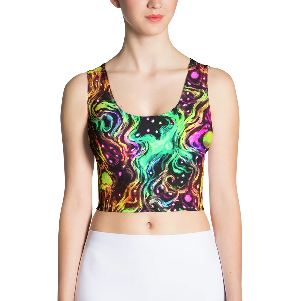 Neon Cauldron on Crop Top — Front