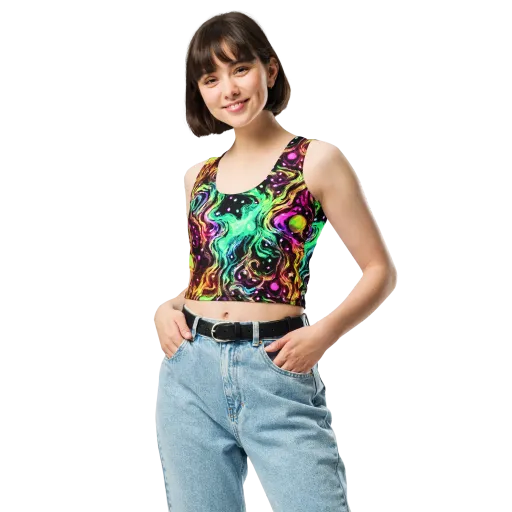 Neon Cauldron on a Crop Top