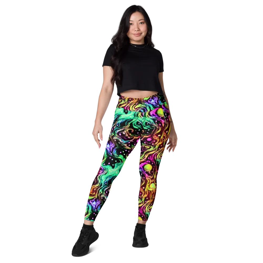 Neon Cauldron on Leggings with Pockets — Front