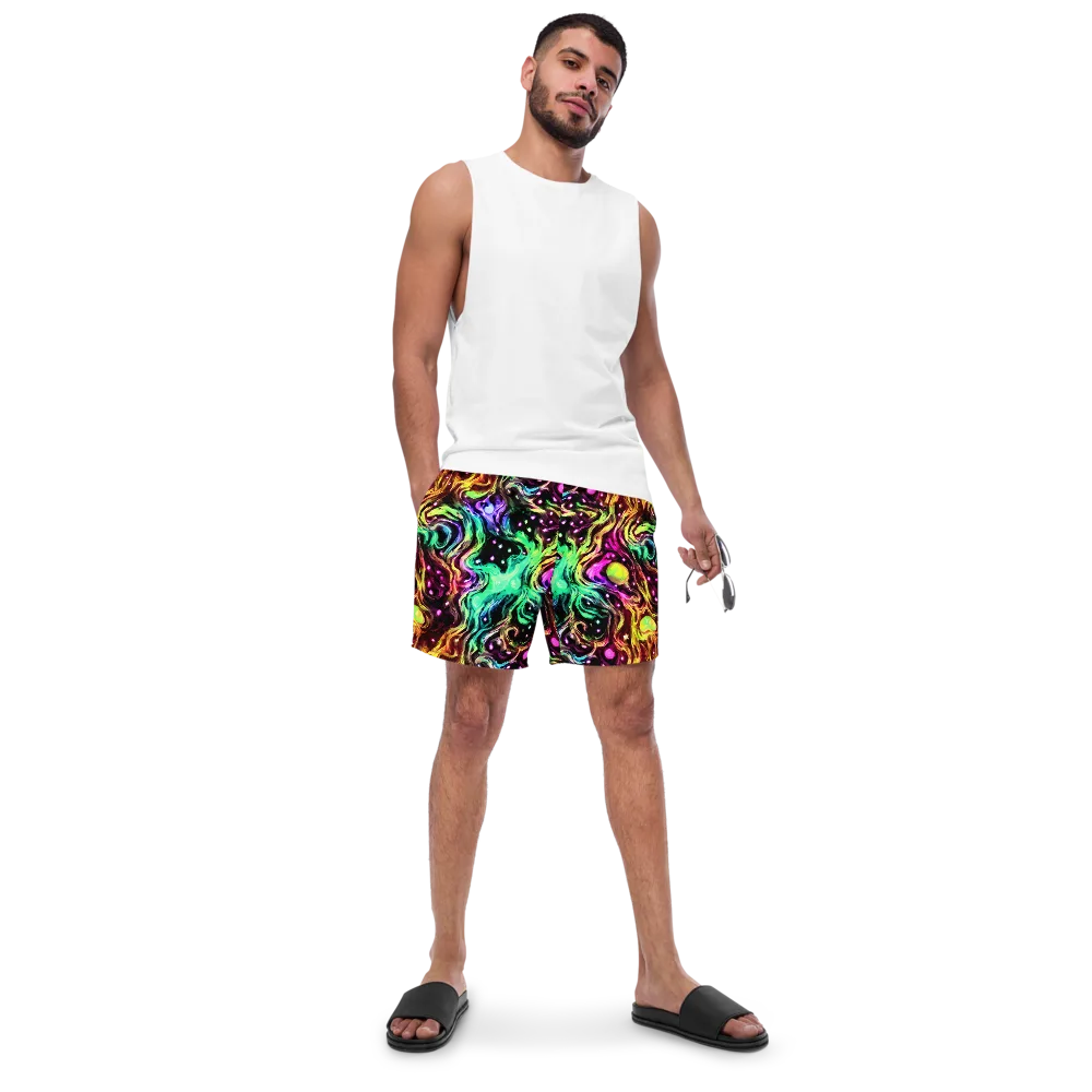Neon Cauldron on Swim Trunks — Front
