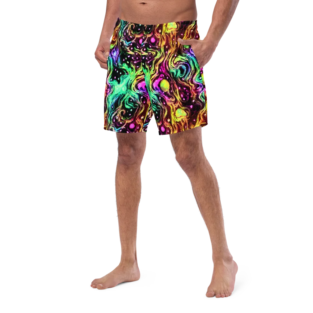 Neon Cauldron on Swim Trunks — Left Front