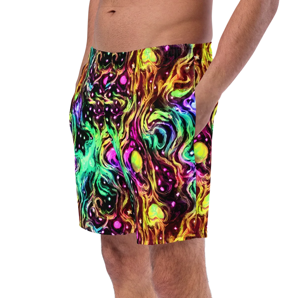 Neon Cauldron on Swim Trunks — Left Front