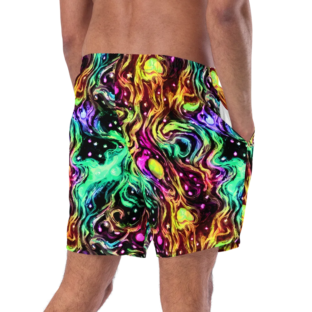 Neon Cauldron on Swim Trunks — Right Back