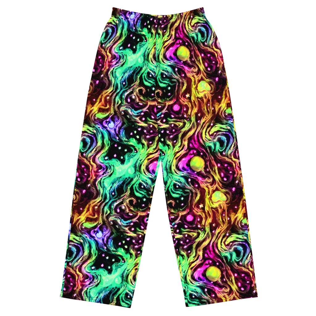 Neon Cauldron on Wide-Leg Pants — Front