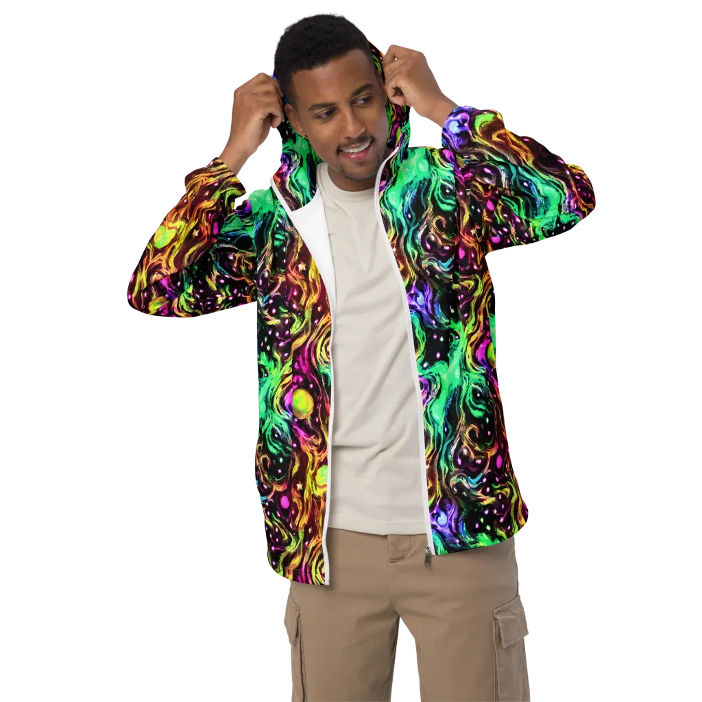 Neon Cauldron on Men's Windbreaker — Front