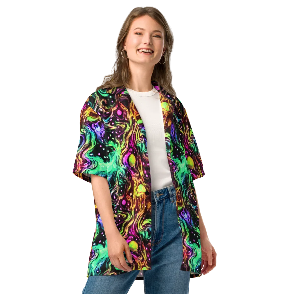Neon Cauldron on Button Shirt — Front