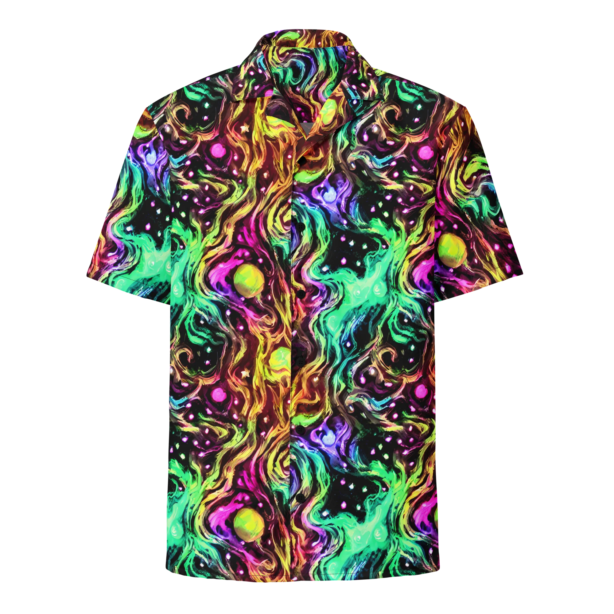 Neon Cauldron on Button Shirt — Front
