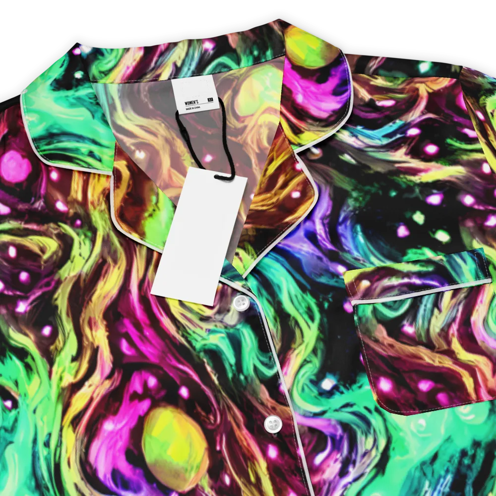 Neon Cauldron on Women's Short Sleeve Pajama Top — Product details