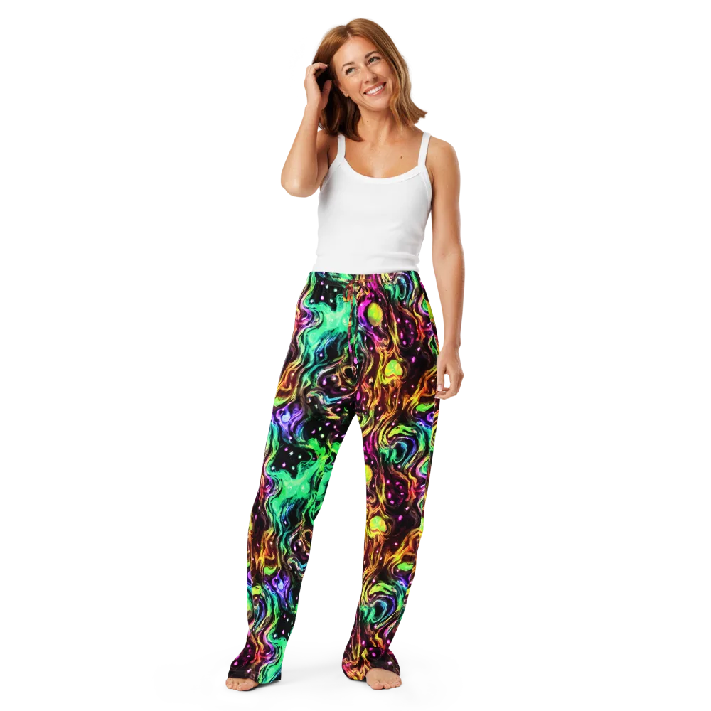 Neon Cauldron on Women's Pajama Pants — Front