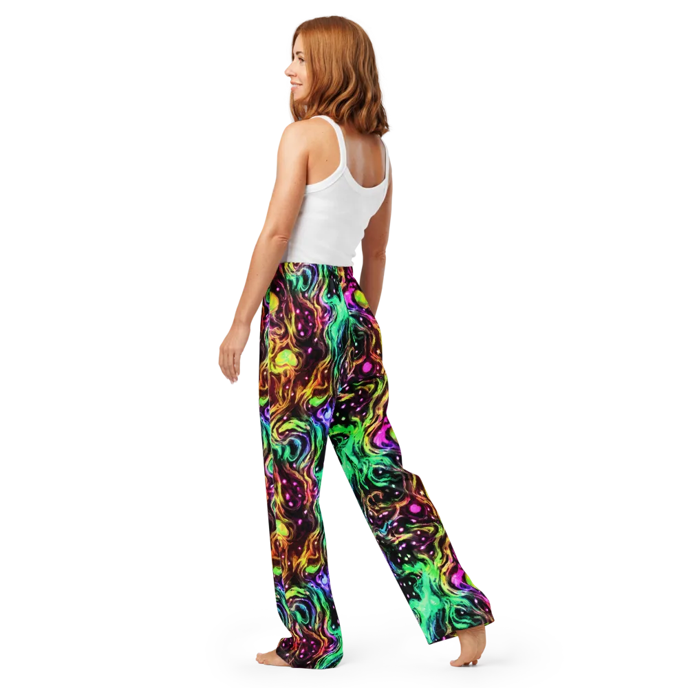 Neon Cauldron on Women's Pajama Pants — Back