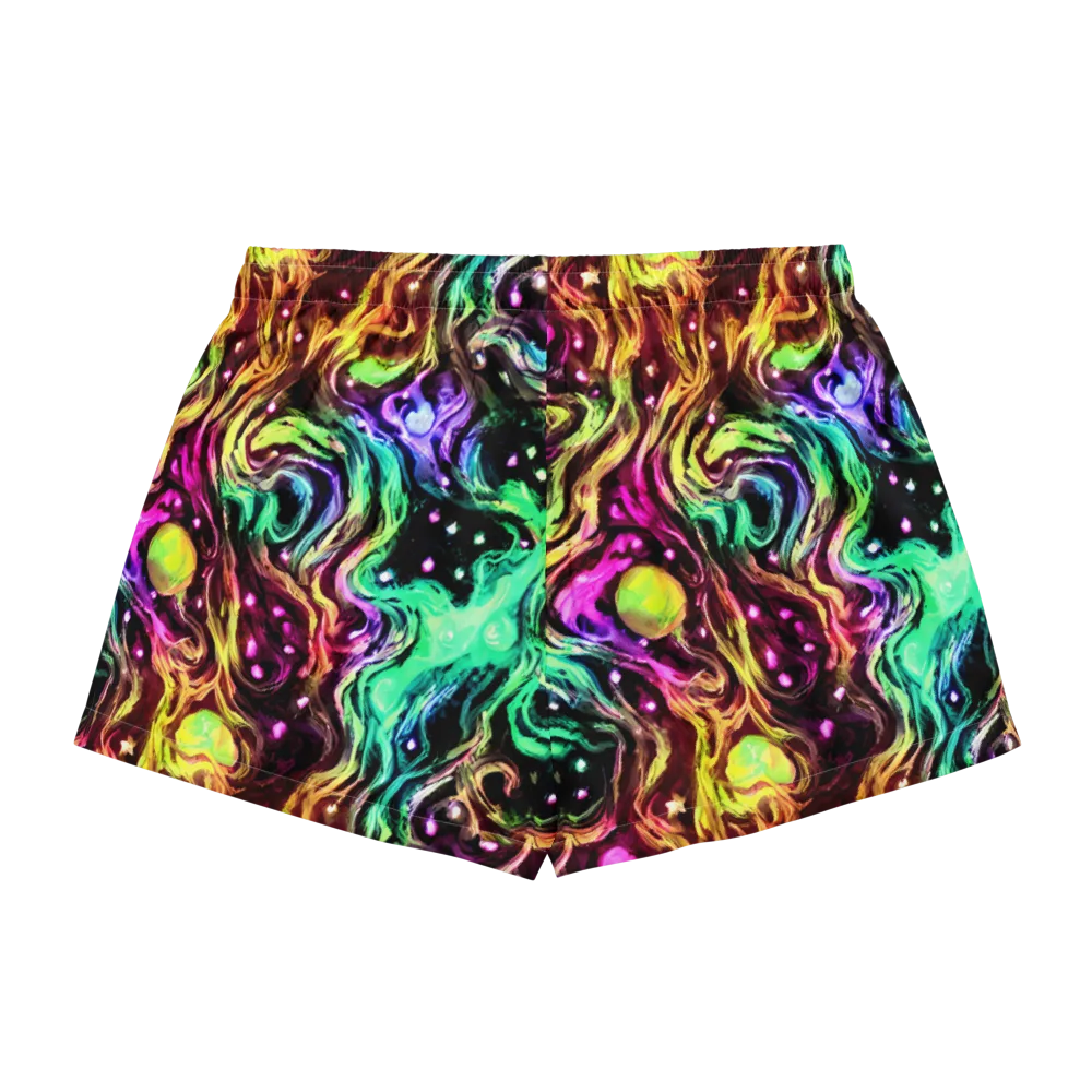 Neon Cauldron on Women's Pajama Shorts — Back