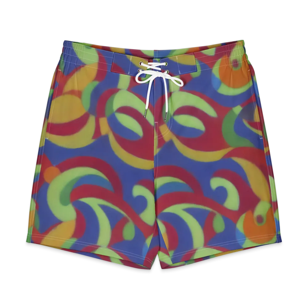 Chromatic Carousel on Men's Board Shorts — Front