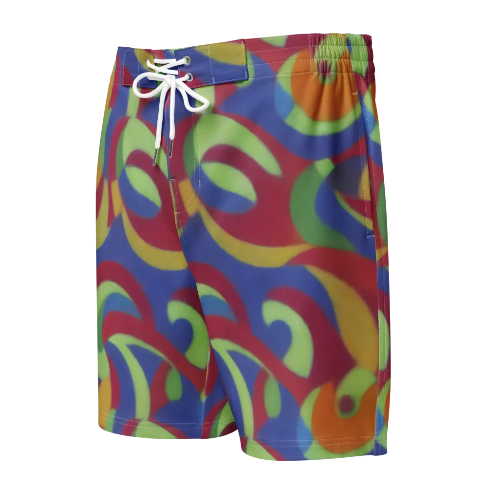 Chromatic Carousel on Men's Board Shorts — Front