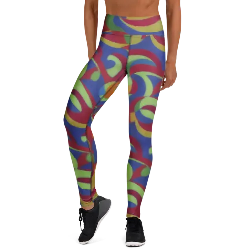 Chromatic Carousel on a Yoga Leggings