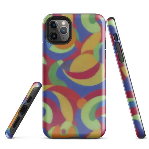 Chromatic Carousel on a Tough Case for iPhone®