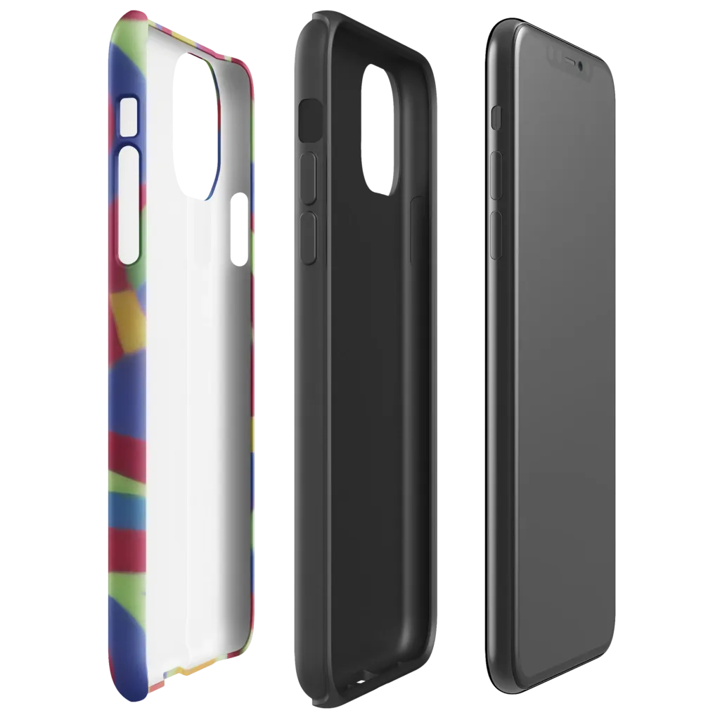 Chromatic Carousel on Tough Case for iPhone® — Right