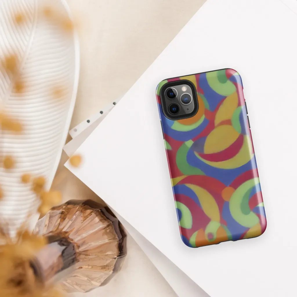 Chromatic Carousel on Tough Case for iPhone® — Front