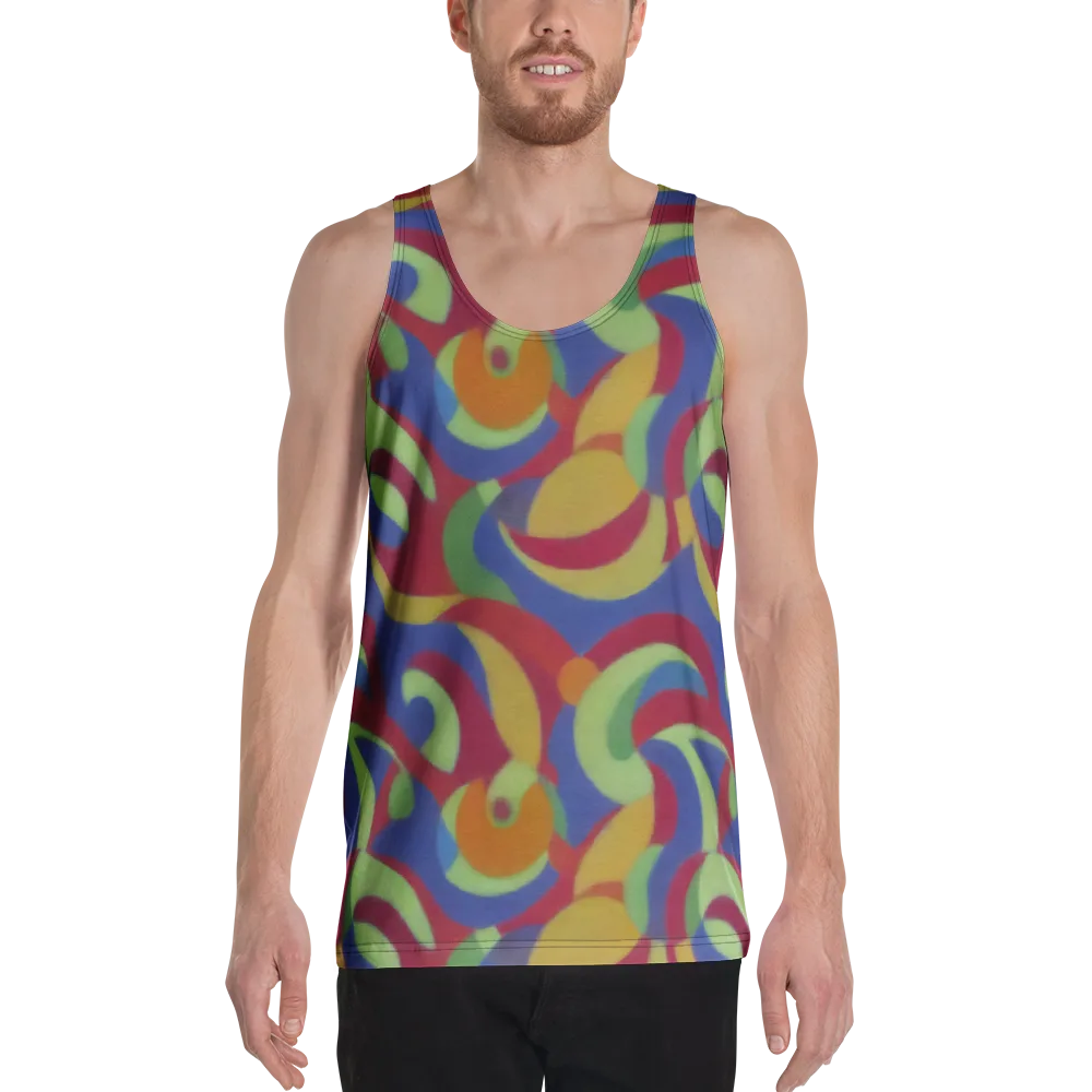Chromatic Carousel on Men's Tank Top — Front