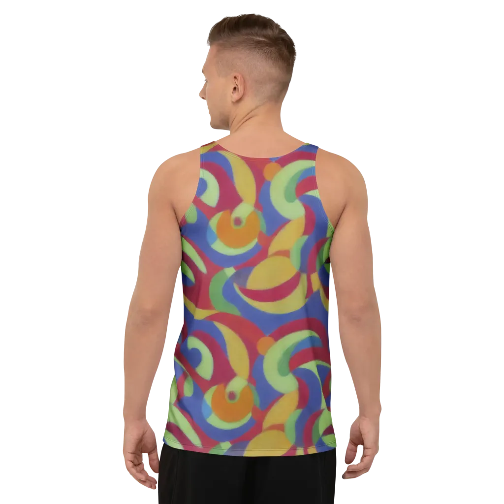 Chromatic Carousel on Men's Tank Top — Back