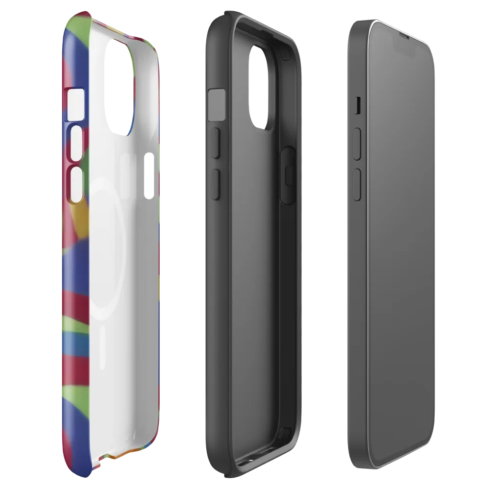 Chromatic Carousel on MagSafe Tough Case for iPhone® — Front