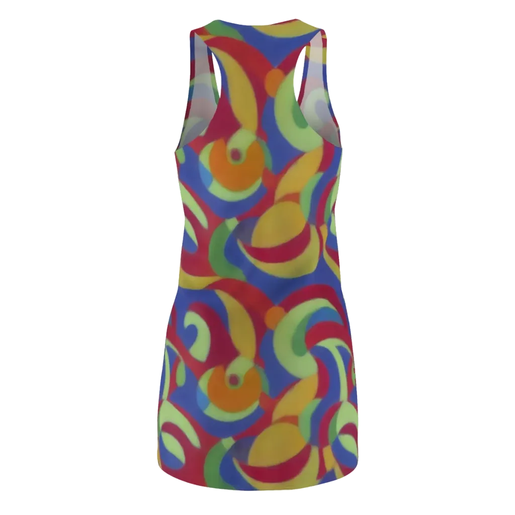 Chromatic Carousel on Racerback Dress — Back
