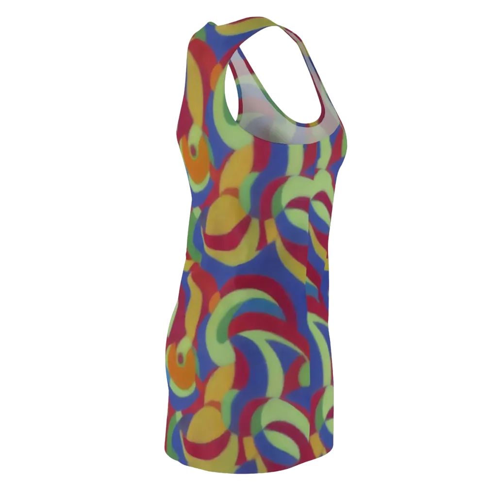 Chromatic Carousel on Racerback Dress — Back Side