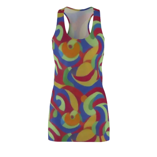 Chromatic Carousel on a Racerback Dress