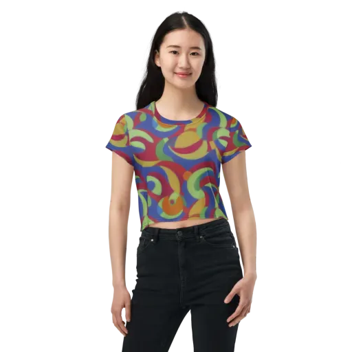 Chromatic Carousel on a Crop Tee