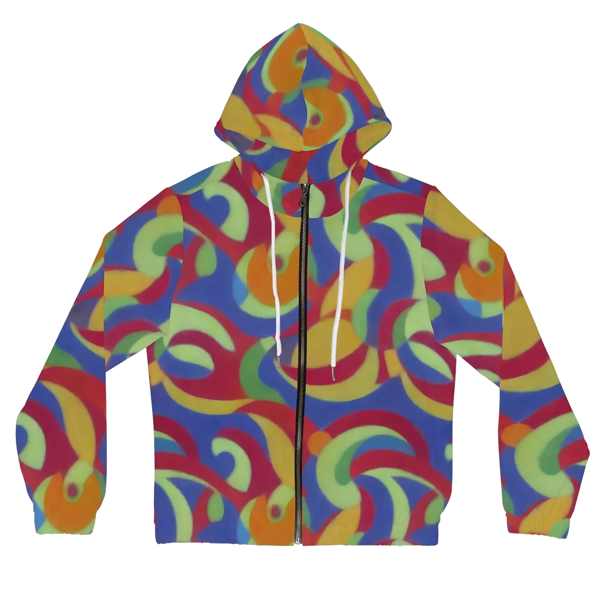 Chromatic Carousel on Women's Full-Zip Hoodie — Front