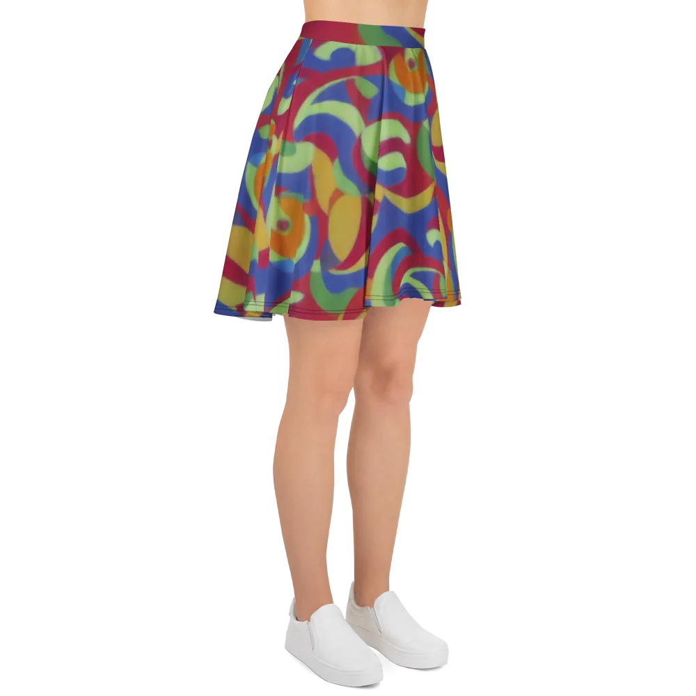 Chromatic Carousel on Skater Skirt — Right