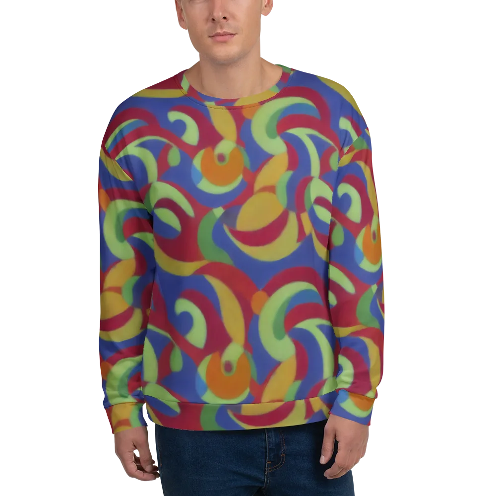 Chromatic Carousel on Sweatshirt — Front