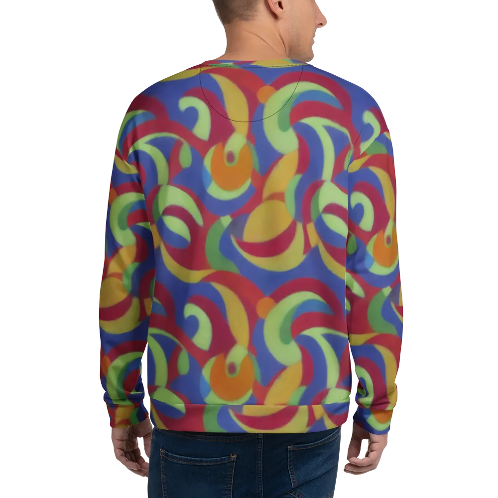 Chromatic Carousel on Sweatshirt — Back