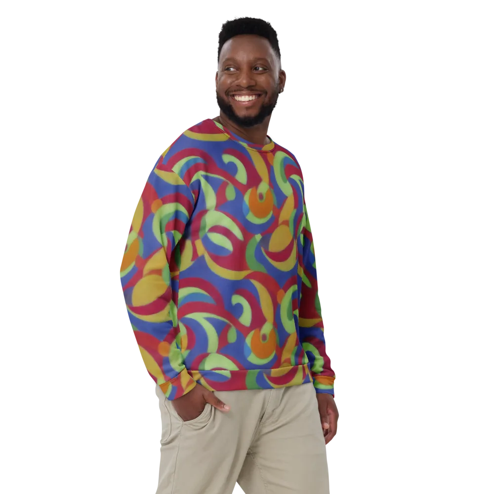 Chromatic Carousel on Sweatshirt — Front