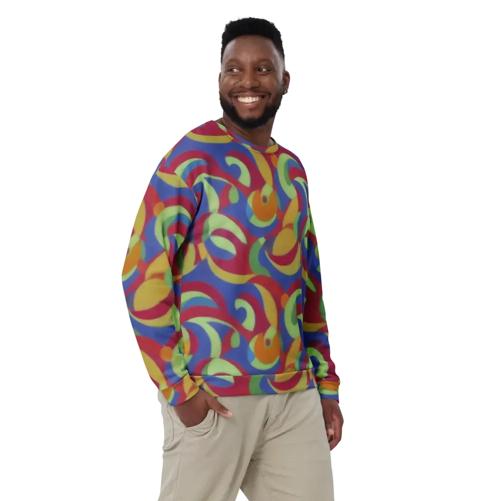 Chromatic Carousel on Sweatshirt — Front