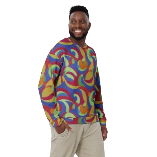 Chromatic Carousel on a Sweatshirt