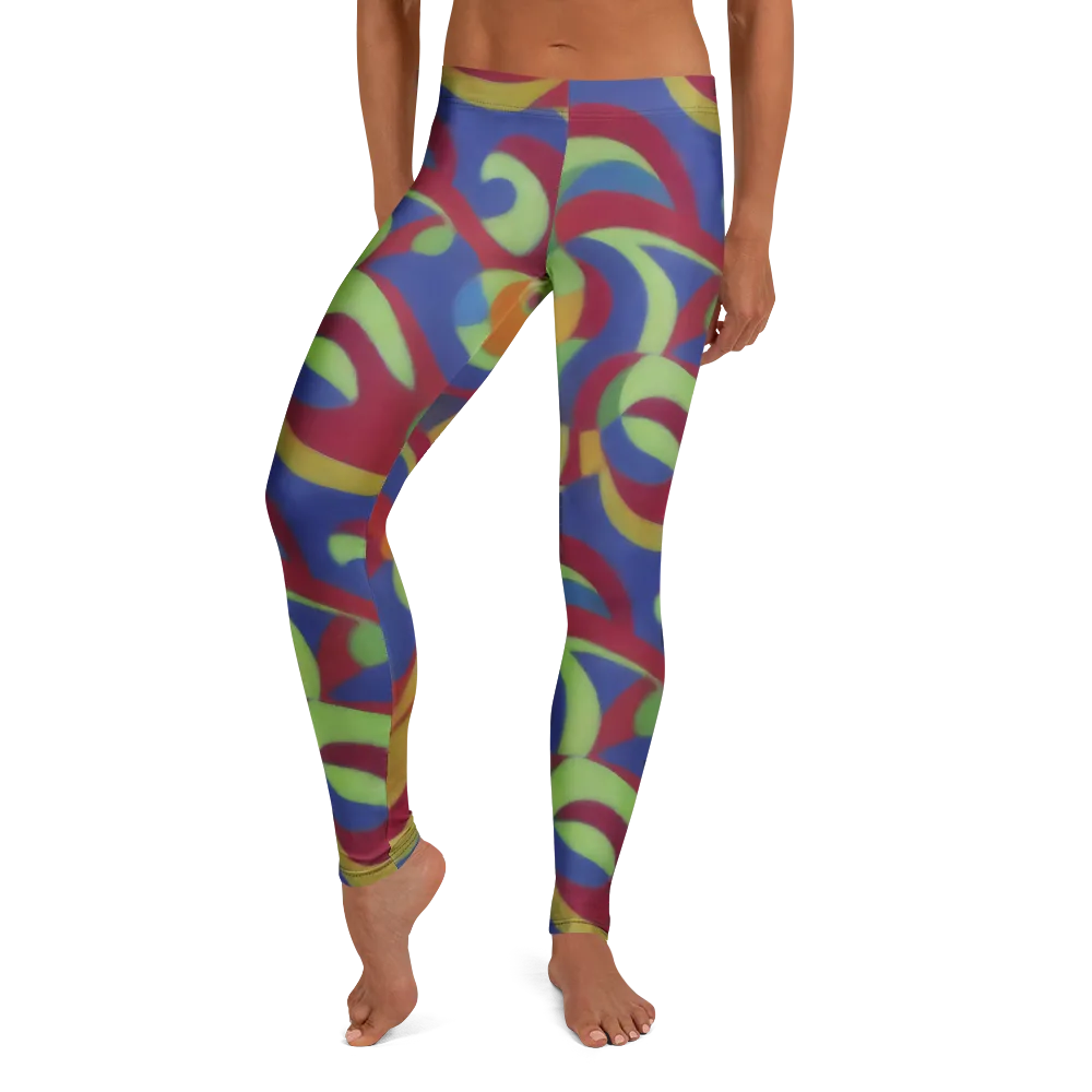 Chromatic Carousel on Leggings — Front